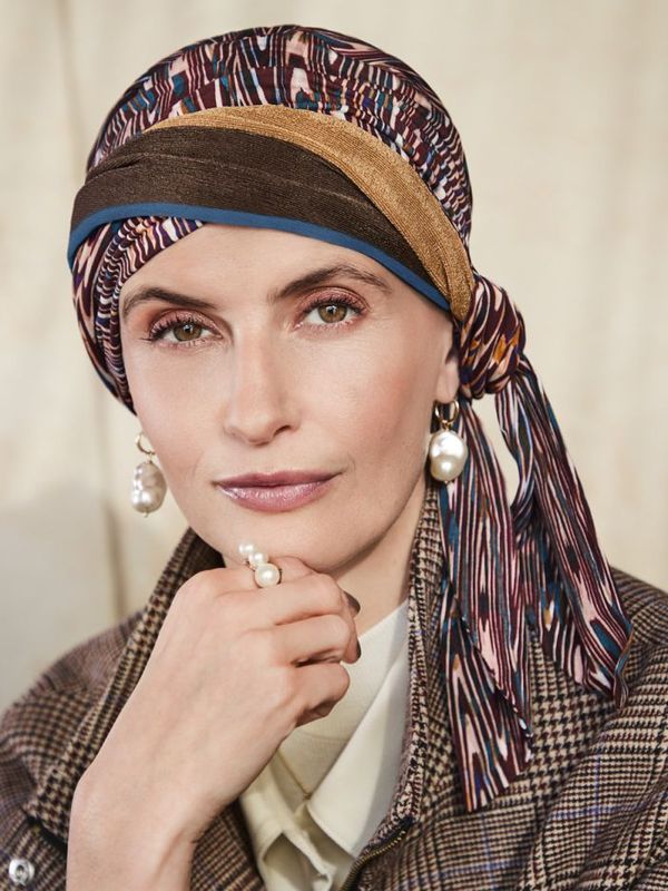 Hodeplagg HocBeatrice Turban w. Ribbons 