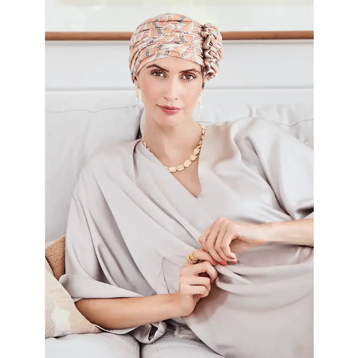 Hodeplagg HocLotus Turban Printed 