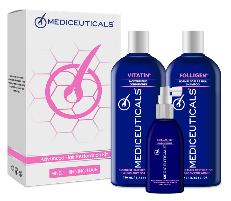 Mediceuticals Advanced Hair Restoration Kit for Women Fine