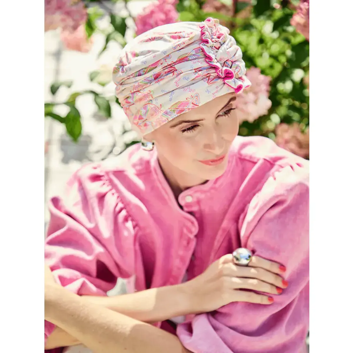 Hodeplagg HocLotus Turban Printed 