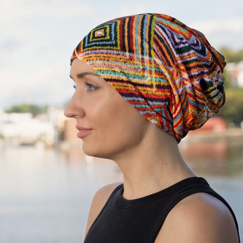 Hodeplagg Softie Boho Beanie  print