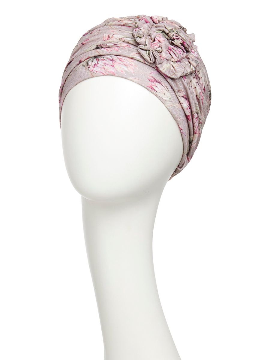 Huvudbonad Lotus Turban tPrinted Linen