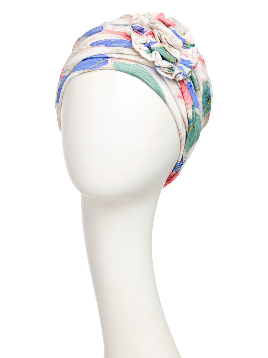 Huvudbonad Lotus Turban tPrinted Linen
