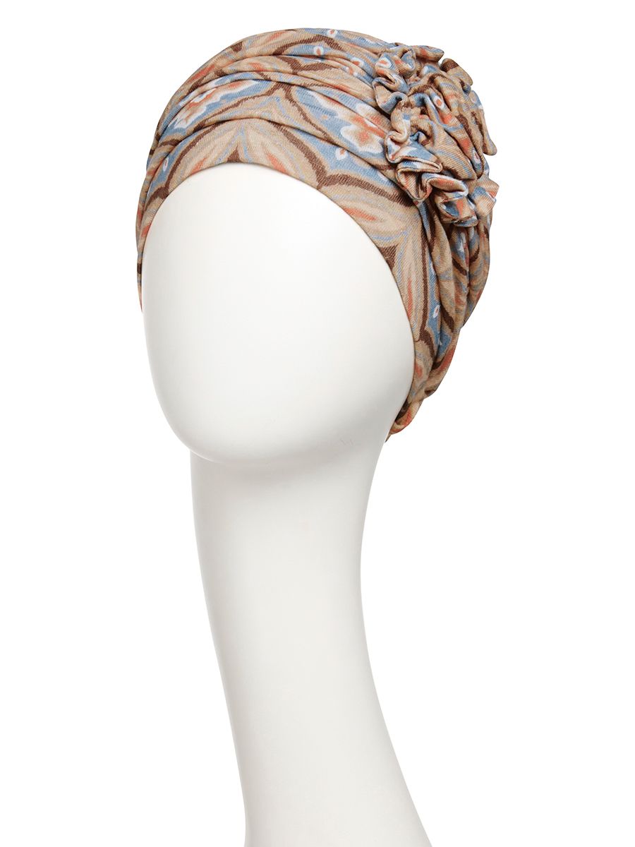 Huvudbonad Lotus Turban tPrinted Linen