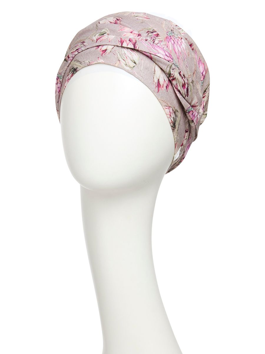 Hodeplagg Shakti Turban Printed linen 